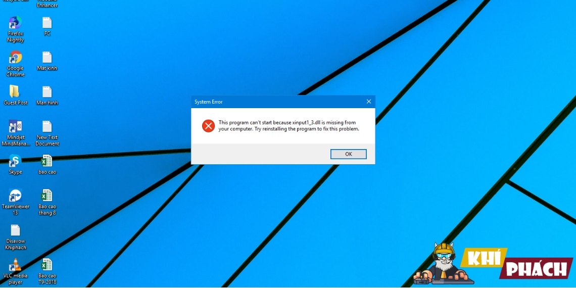 Khắc Phục Lỗi Xinput1_3.dll is Missing Trên Windows